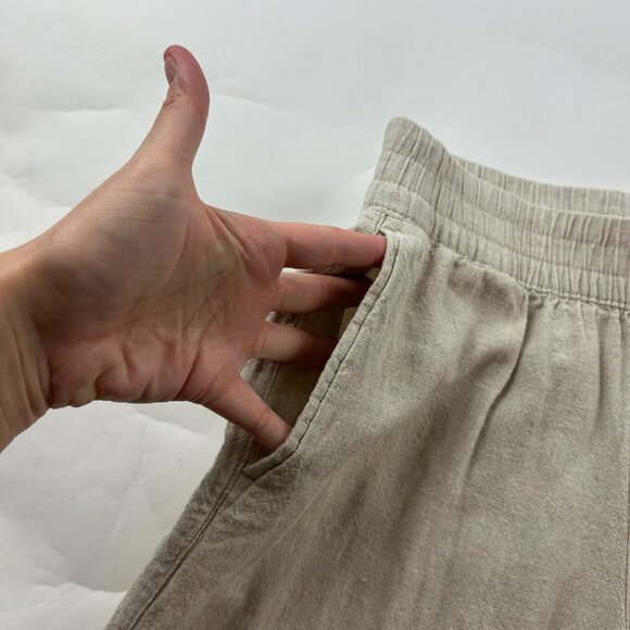 Old Navy Flax Linen Blend High Rise Wide Leg Pant S - Picture 3 of 7
